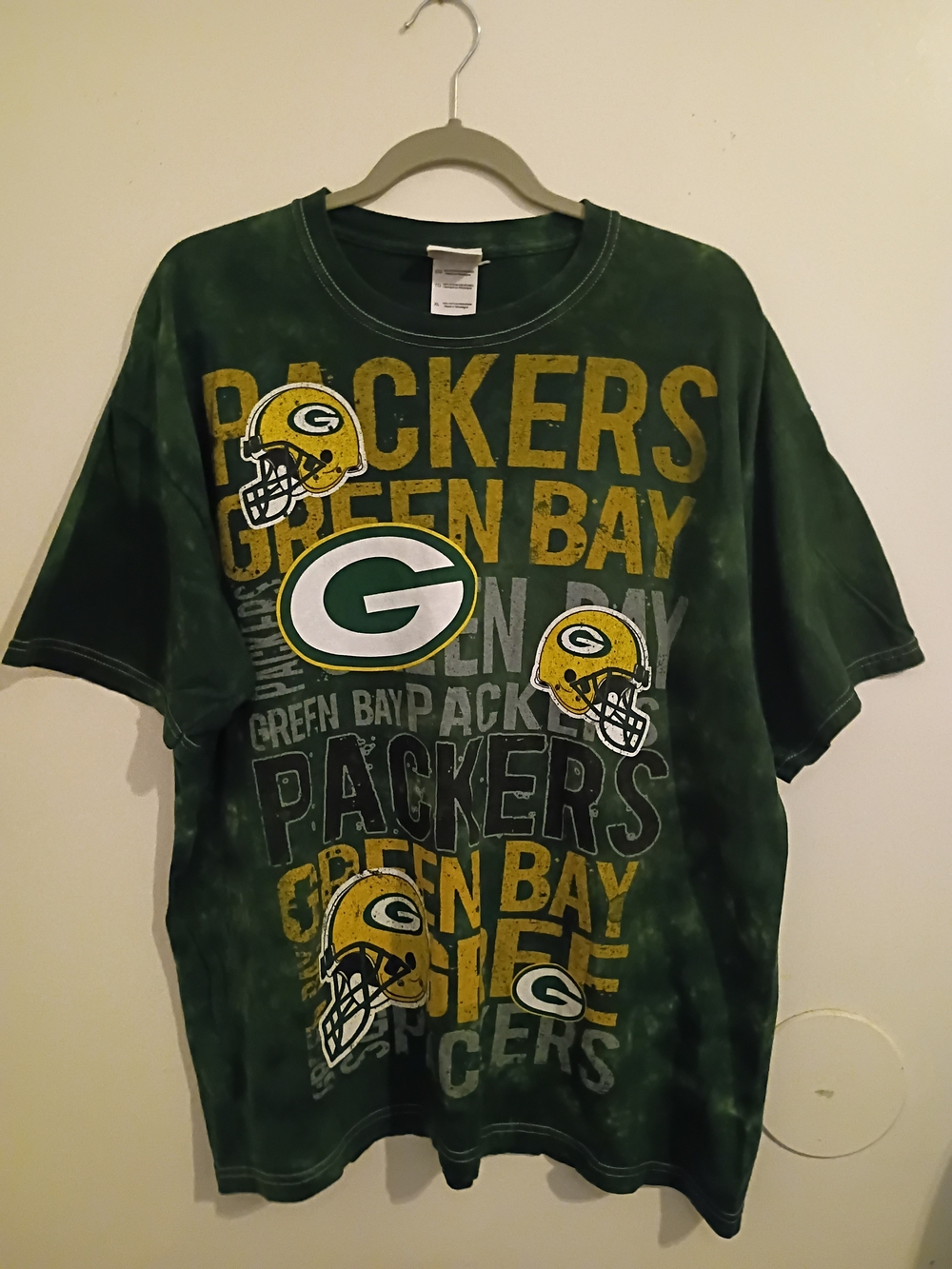 Team Apparel NFL Logo Tee — Green & White Green Bay Packers Sz XL